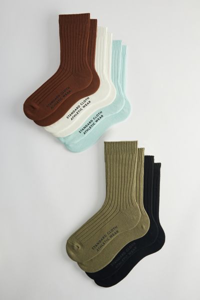 Standard Cloth Ribbed Trouser Sock 5-pack, Men's At Urban Outfitters In Multicolor
