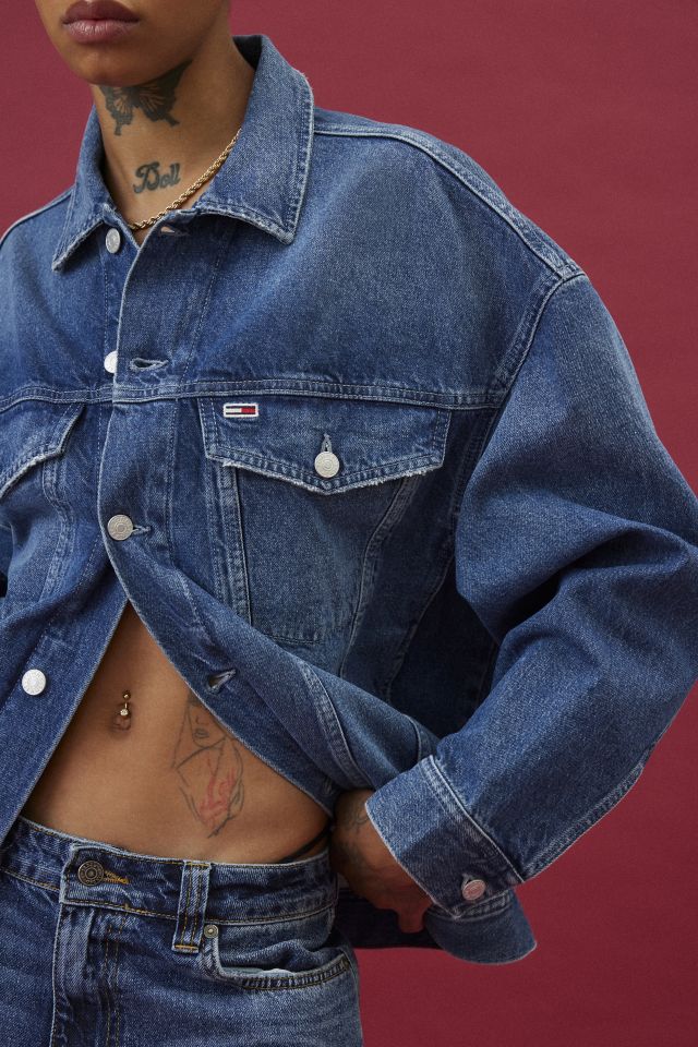 Tommy Jeans Daisy Oversized Colorblocked Denim Jacket #2