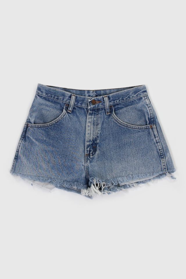 Vintage 90s Distressed Medium Wash Shorts | Urban Outfitters