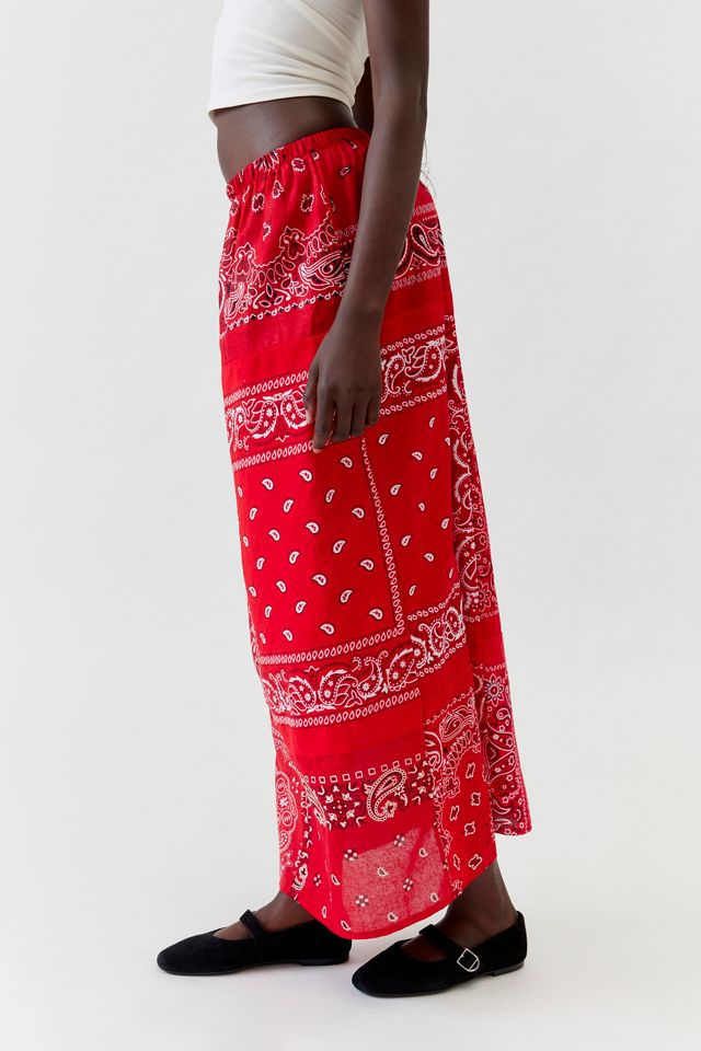 Urban Renewal Remade Pieced Bandana Maxi Skirt | Urban Outfitters