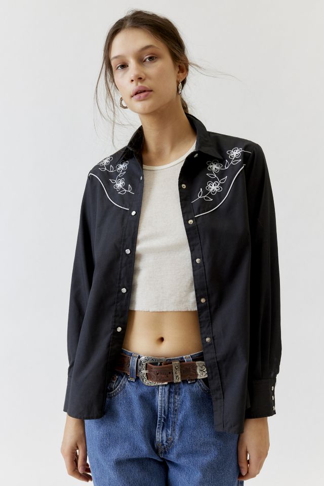 Urban Renewal Vintage Embroidered Western Shirt #1