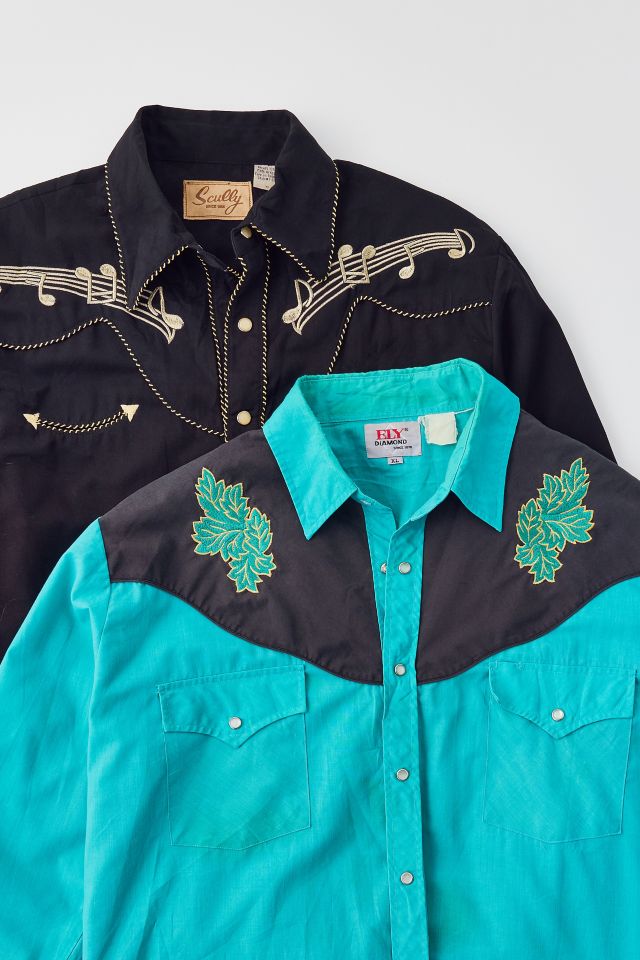 Urban Renewal Vintage Embroidered Western Shirt #2