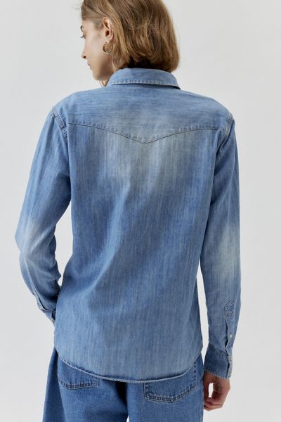 Urban Renewal Vintage Western Snap Chambray Shirt