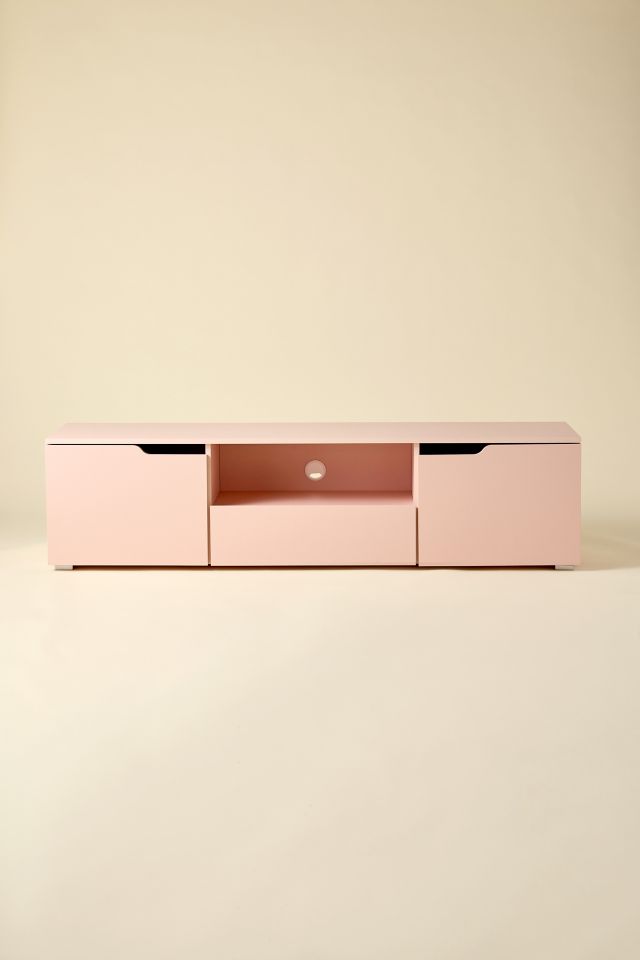 Selene Media Console - Pink Storage TV Stand