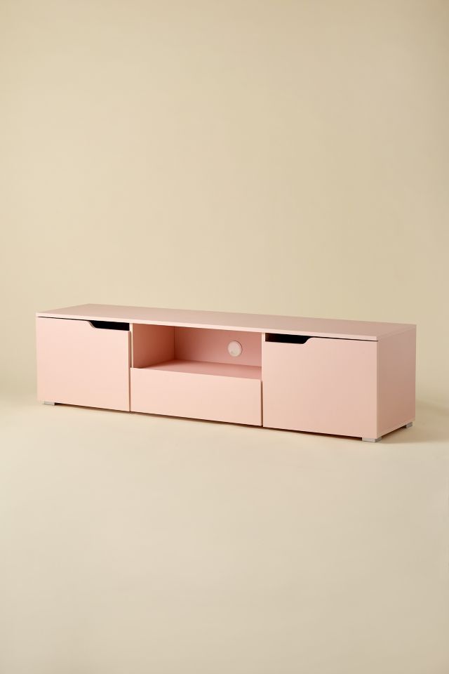 Selene Media Console - Pink Storage TV Stand