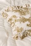 Cotton Ruffle Bolster Pillow
