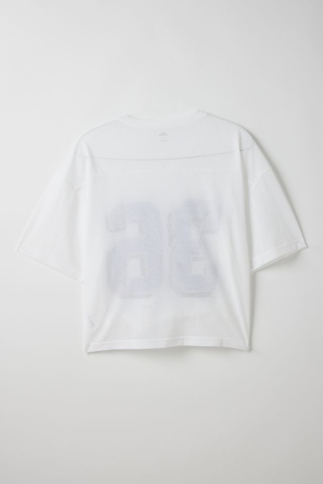 Mesh Football Jersey V-Neck Tee | Urban Outfitters
