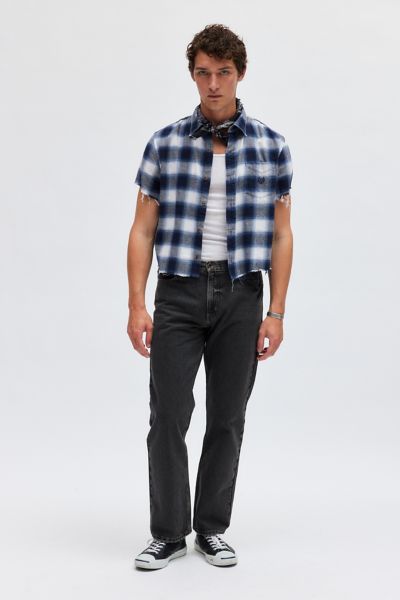 Urban Renewal Remade Cropped Boxy Flannel Shirt