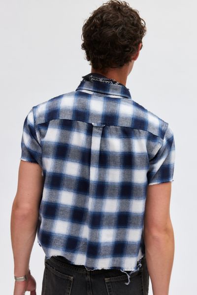 Urban Renewal Remade Cropped Boxy Flannel Shirt