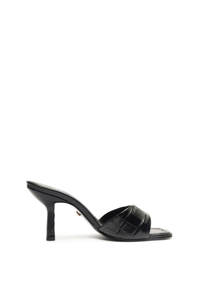 Schutz Posseni Leather Heeled Mule #4