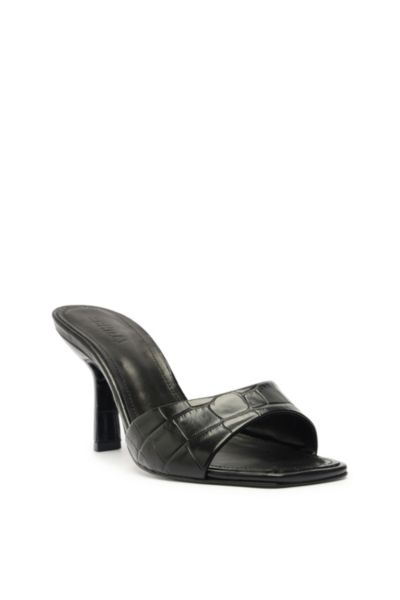 Schutz Posseni Leather Heeled Mule