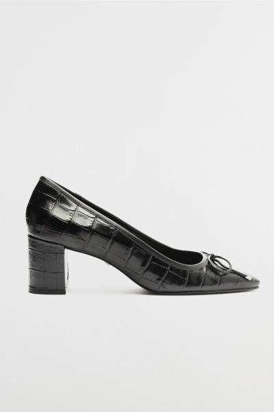 SCHUTZ ARISSA BALLET BLOCK HEEL IN BLACK, WOMEN'S AT URBAN OUTFITTERS 
