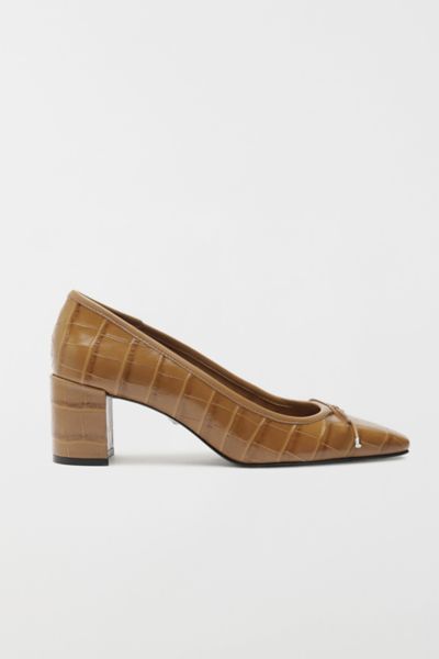 SCHUTZ ARISSA BALLET BLOCK HEEL IN GREEN, WOMEN'S AT URBAN OUTFITTERS 