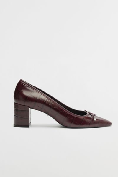 SCHUTZ ARISSA BALLET BLOCK HEEL IN RED, WOMEN'S AT URBAN OUTFITTERS 