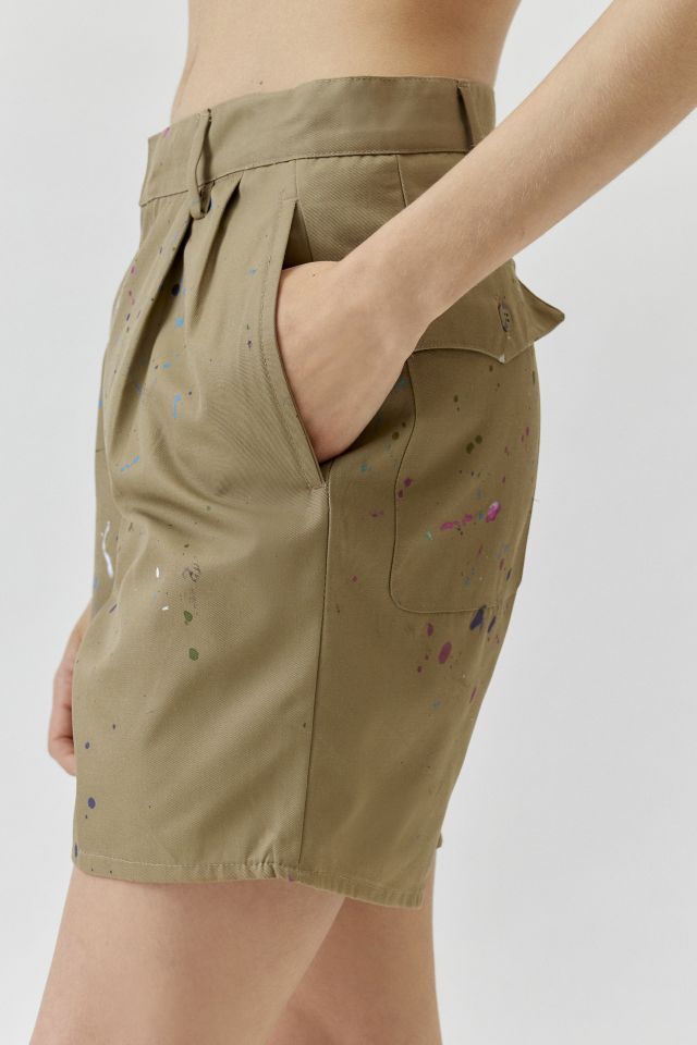 Short Chino Urban Renewal Remade Éclaboussures de Peinture #1