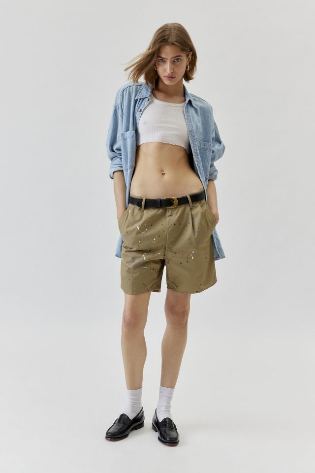 Short Chino Urban Renewal Remade Éclaboussures de Peinture #2