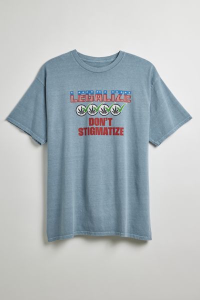 Urban Outfitters Legalize It Tee In Slate, Men's At  In Blue
