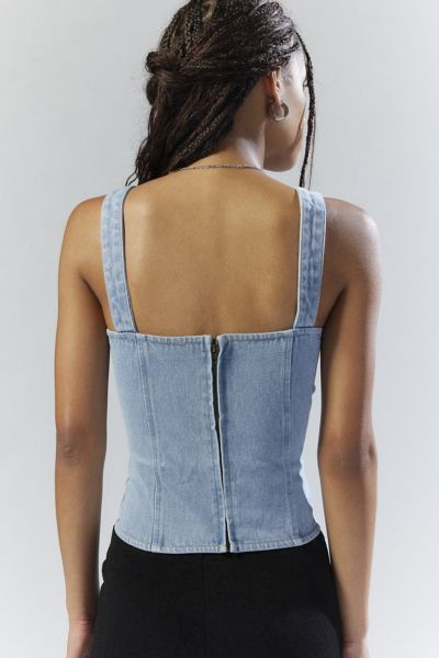 Lioness Daydream Denim Corset Top