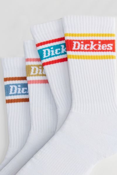 Shop Dickies Rugby Stripe Crew Sock 4-pack In Assorted, Men's At Urban Outfitters