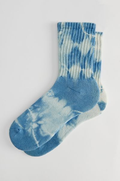 American Trench Indigo Dyed Retro Crew Sock In Indigo, Men's At Urban Outfitters