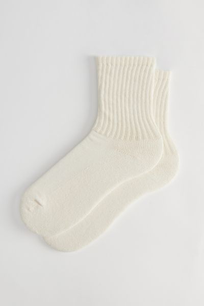 Shop American Trench Solid Crew Sock In Cream, Men's At Urban Outfitters