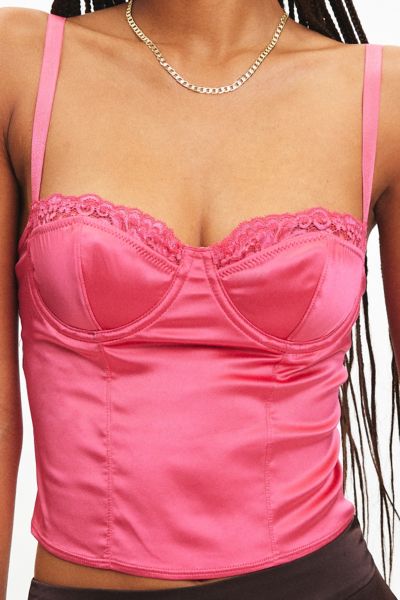 Out From Under Adriana Wear Me Satin Corset Bra