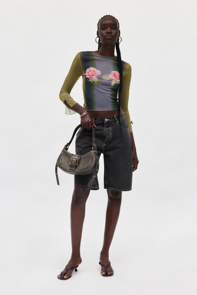 Kimchi Blue Katie Mesh Floral Graphic Long Sleeve Tee #3