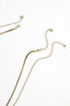 Snake Chain Stainless Steel Layered Necklace Set
