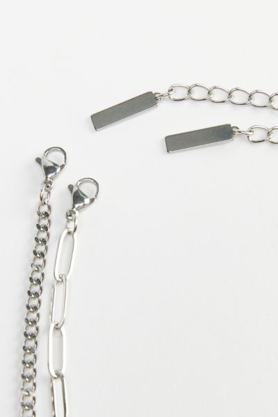 Maddox Stainless Steel Layered Chain Necklace