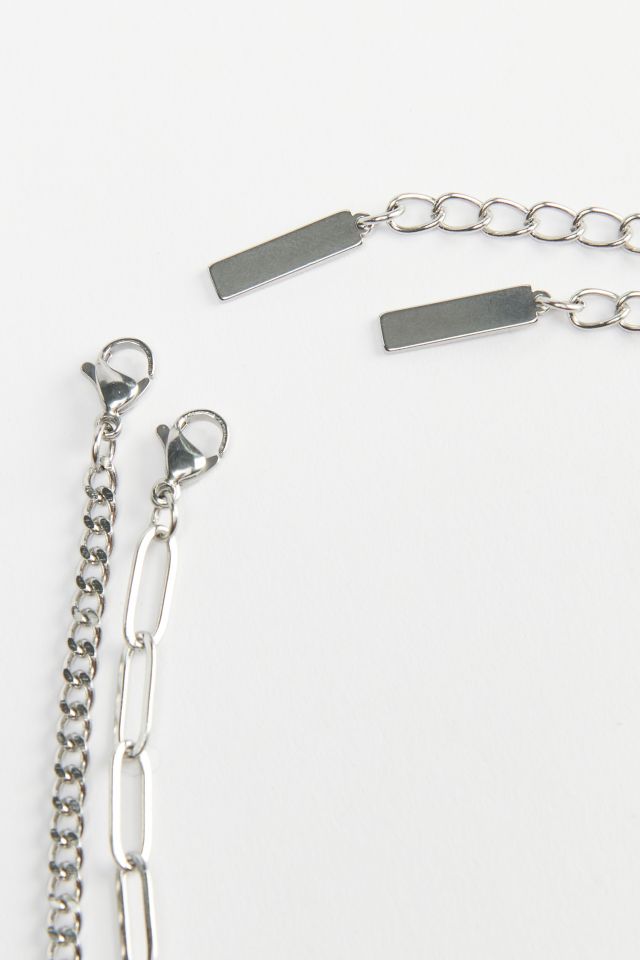 Maddox Stainless Steel Layered Chain Necklace #1