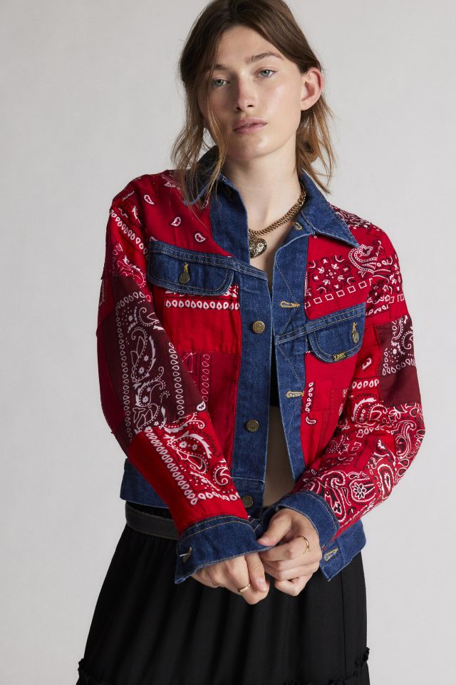 Urban Renewal Remade Bandana Patch Denim Jacket #1