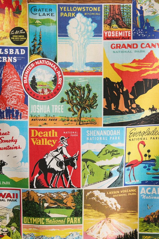 Cavallini Papers Souvenir Map Tapestry | Urban Outfitters