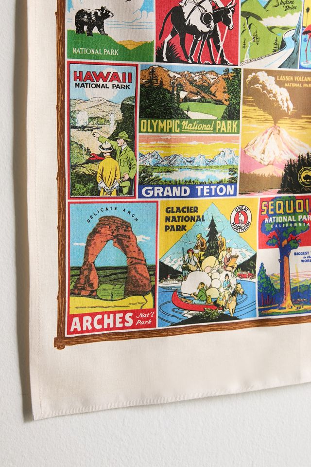 Cavallini Papers Souvenir Map Tapestry | Urban Outfitters