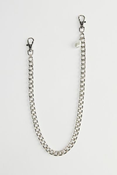 Curb Link & Pearl Wallet Chain