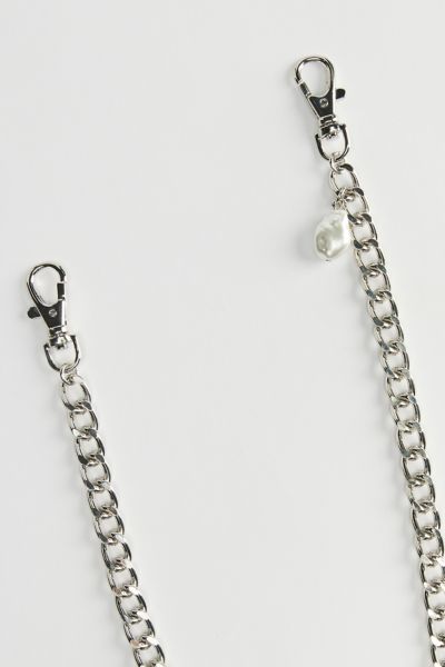 Curb Link & Pearl Wallet Chain