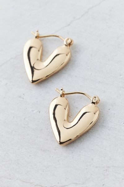 Lizzy Heart Hoop Earring