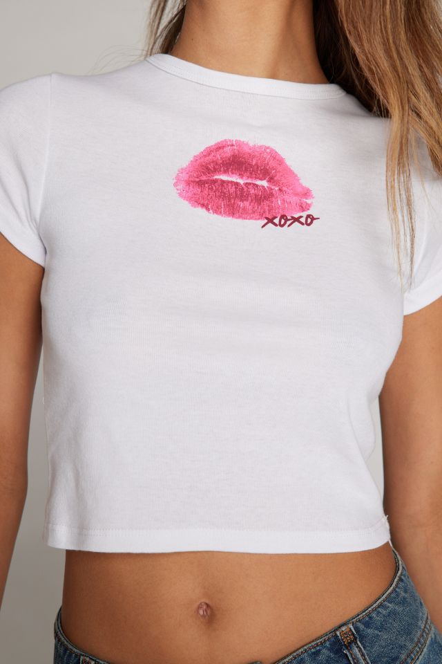T-shirt pour bébé Lipstick Kiss #1