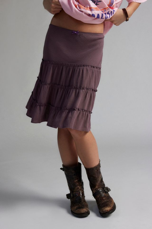 Urban Renewal Remnants Tiered Midi Skirt #2