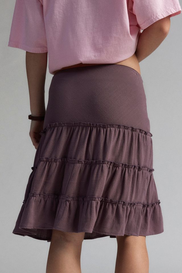 Urban Renewal Remnants Tiered Midi Skirt #3