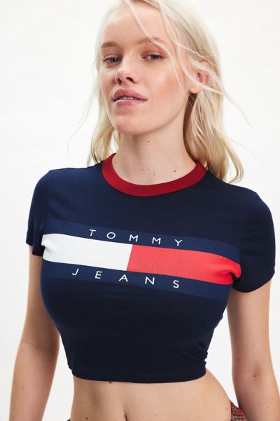 Tommy Jeans Colorblocked Slim Cropped Tee