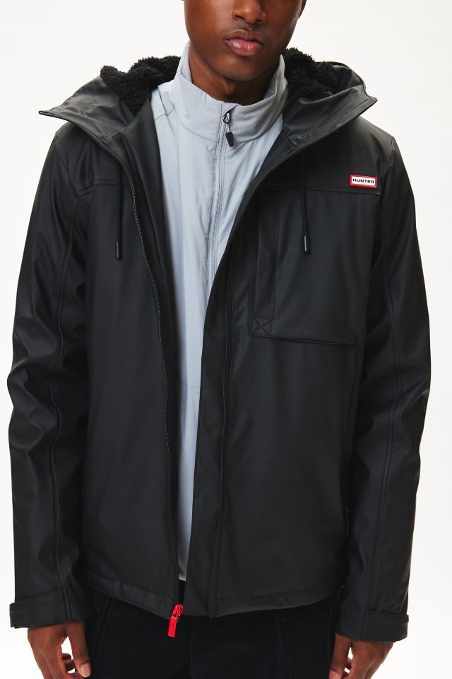 Hunter black rain coat online