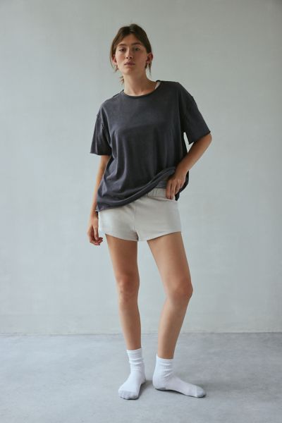 Shop Out From Under Taylor Oversized Crew Neck Tee In Black, Women's At Urban Outfitters
