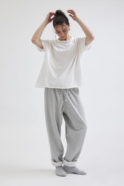 Shop Out From Under Taylor Oversized Crew Neck Tee In White, Women's At Urban Outfitters