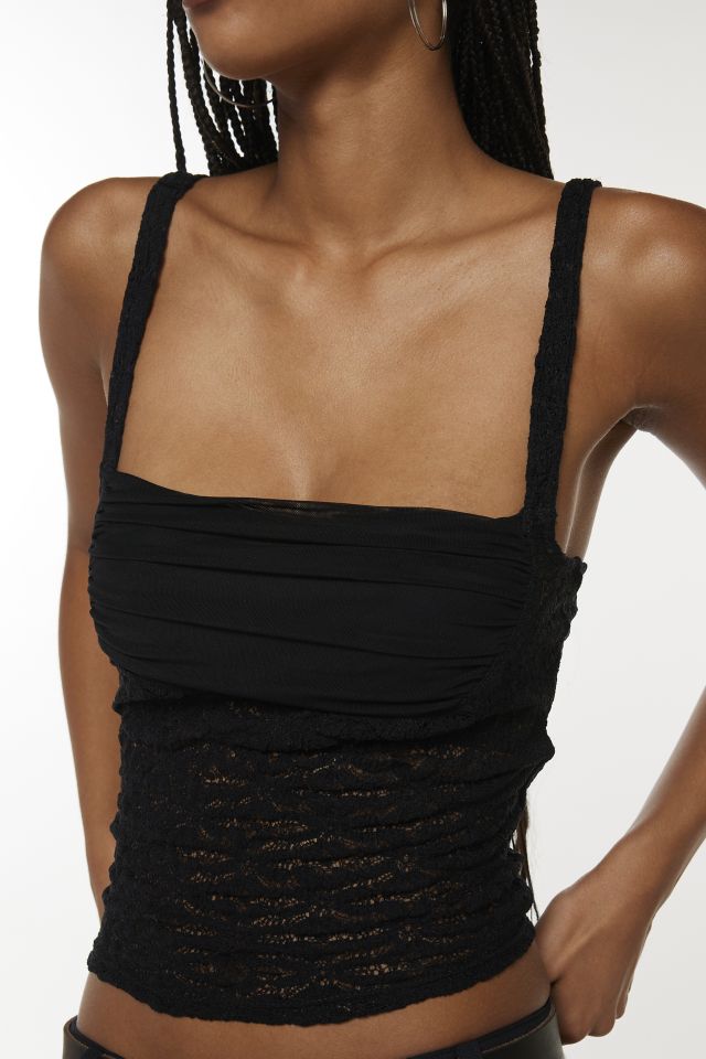 Kimchi Blue Kiera Ruched Lace Cami #3
