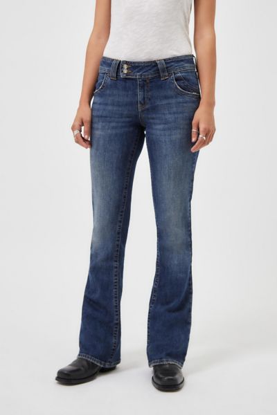 Bdg Brooke Low-rise Bootcut Flare Belle Jean In Vintage Denim Dark, Women's At Urban Outfitters In Vintage Denim Dark