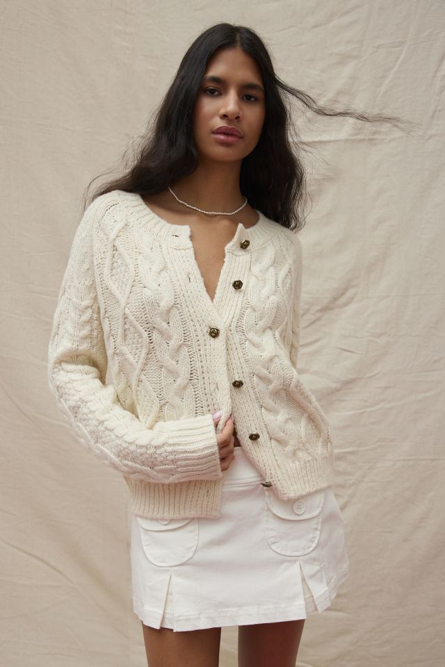 Kimchi Blue Lennon Cable Knit Cardigan #1