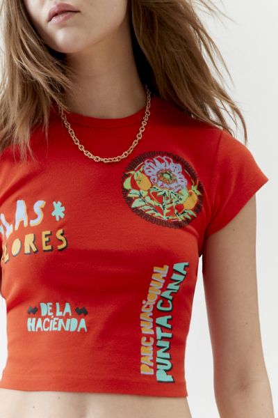 Las Flores Graphic Baby Tee