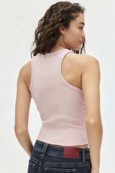 Heart Hardware Ribbed Knit Tank Top