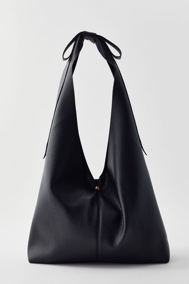 Kimchi Blue Bow Faux Leather Hobo Bag