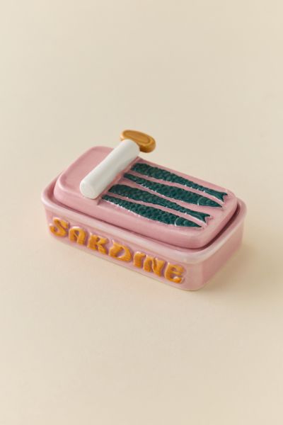 Urban Outfitters Sardine Trinket Box In Pink At